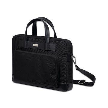 Logotipo personalizado Bolso de mensajería portátil negro maletín con correa de hombro