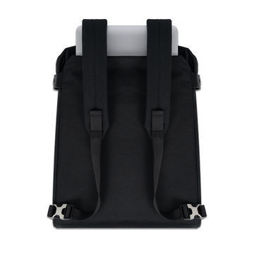 Bolsas de mochilas portátiles de 16 pulgadas impermeables Negro con logotipo personalizado