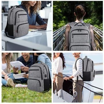 Mochila portátil resistente al agua Viajes de negocios Slim durable anti robo Mochila portátil USBCharging