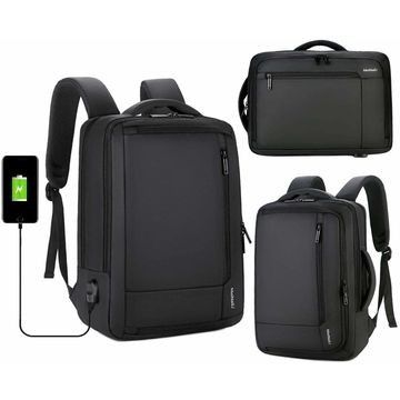 Empresarial Anti robo portátil delgado de larga duración mochila de 15,6 pulgadas con puerto de carga USB, resistente al agua