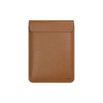 Cubierta de portátil resistente al agua Material de cuero PU Color marrón
