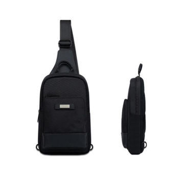 10' Unisex Sling Bag Daypack Mensajero con color gris negro